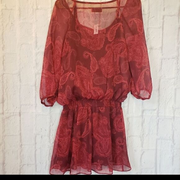 AERIE AMERICAN EAGLE Burgundy Mini Dress - Picture 11 of 11